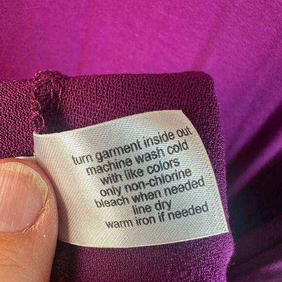 Lane Bryant 3/4 sleeve T-shirt purple romantic whimsygoth normcore plus size - Picture 8 of 11